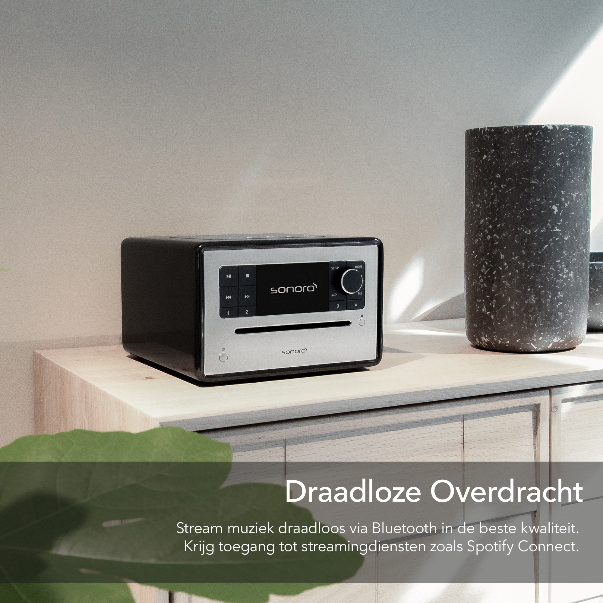 Sonoro ELITE X Hoogglans zwart - Radio