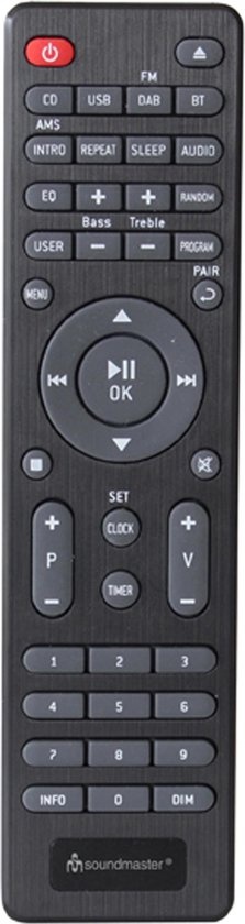 Soundmaster NMCDAB990BLA Zwart - Radio