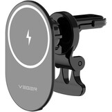 Veger Y38 15W Draadloze snellader + magnetische telefoonhouder