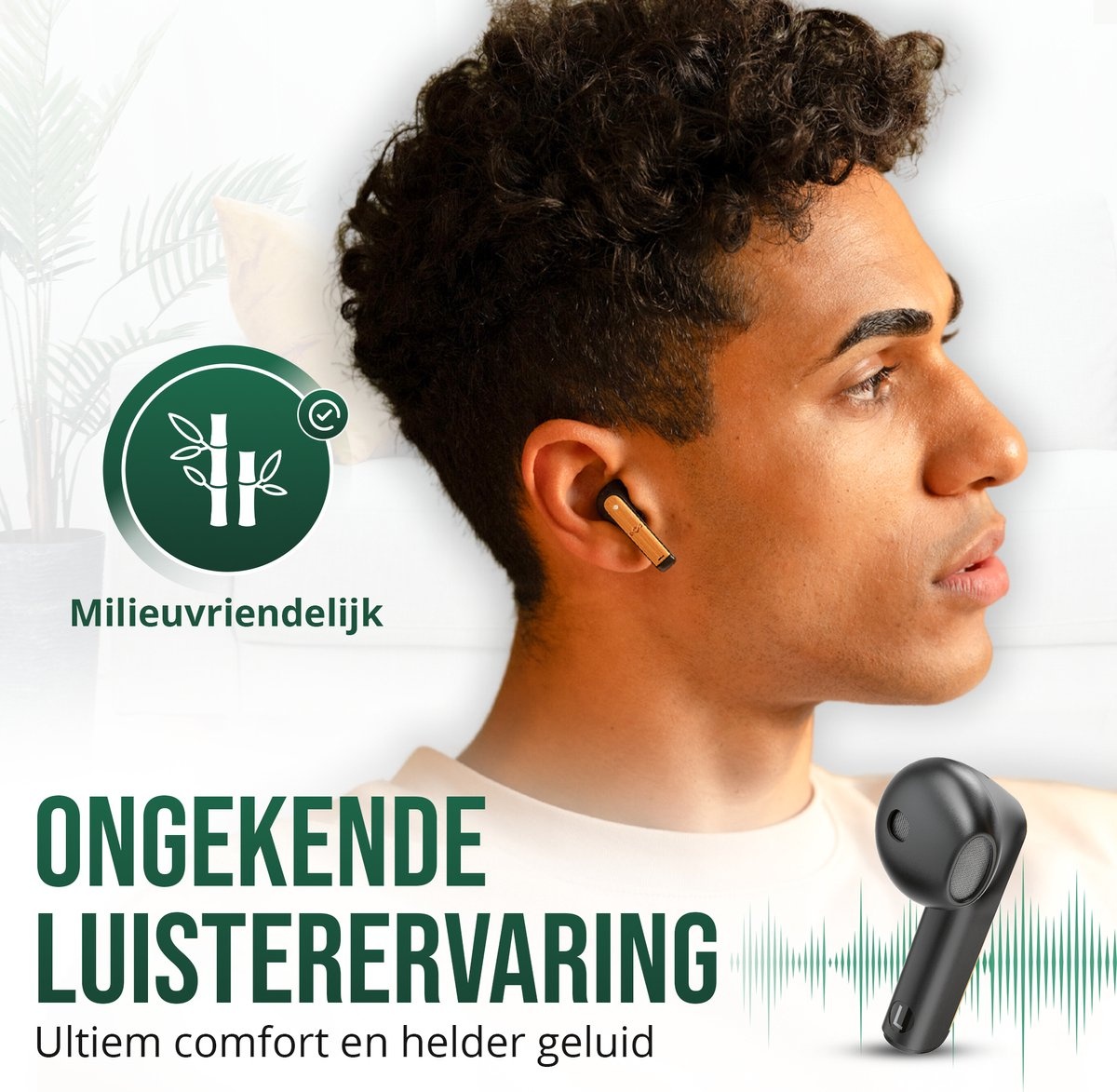 House of Marley Zion True Wireless Black - Draadloze oordopjes