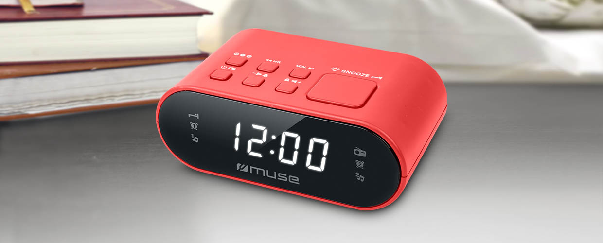 Muse M-10 RED - Wekkerradio
