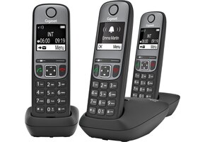 Gigaset A705 Trio Zwart - Dect telefoon