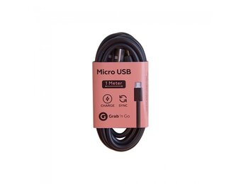 Grab 'n Go GNG-106 Micro USB kabel Zwart 1 meter
