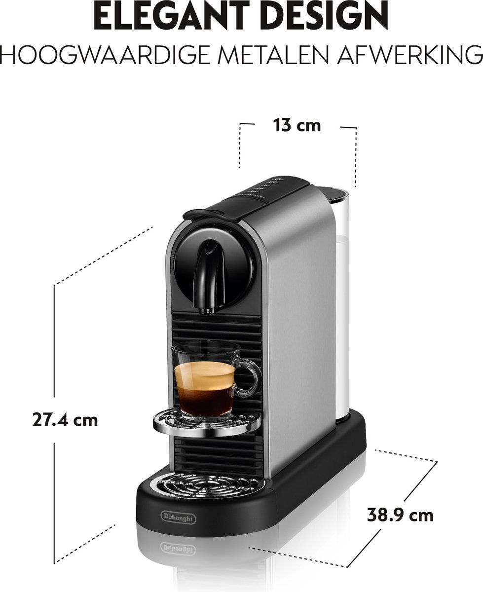 De'Longhi Nespresso CitiZ Platinum EN220.T - Koffiemachine