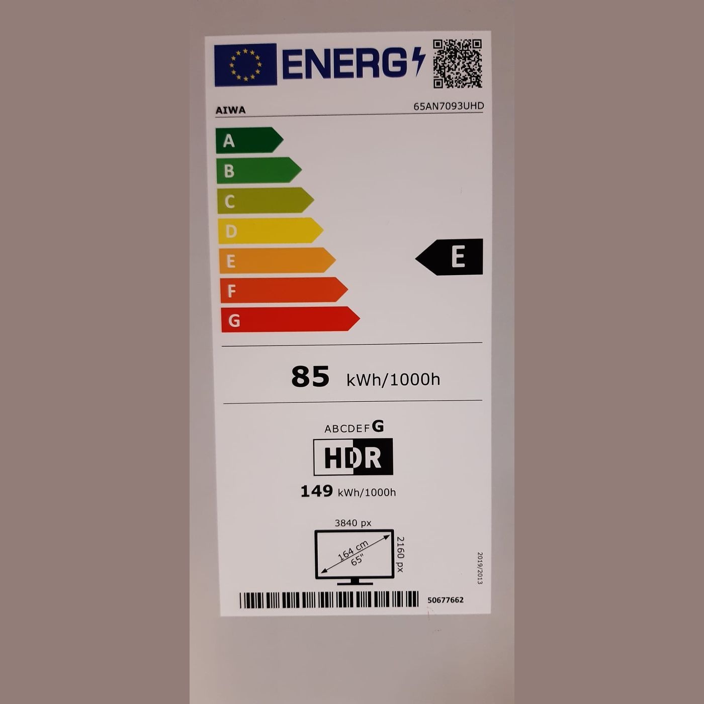 Aiwa 65AN7093UHD - LED TV