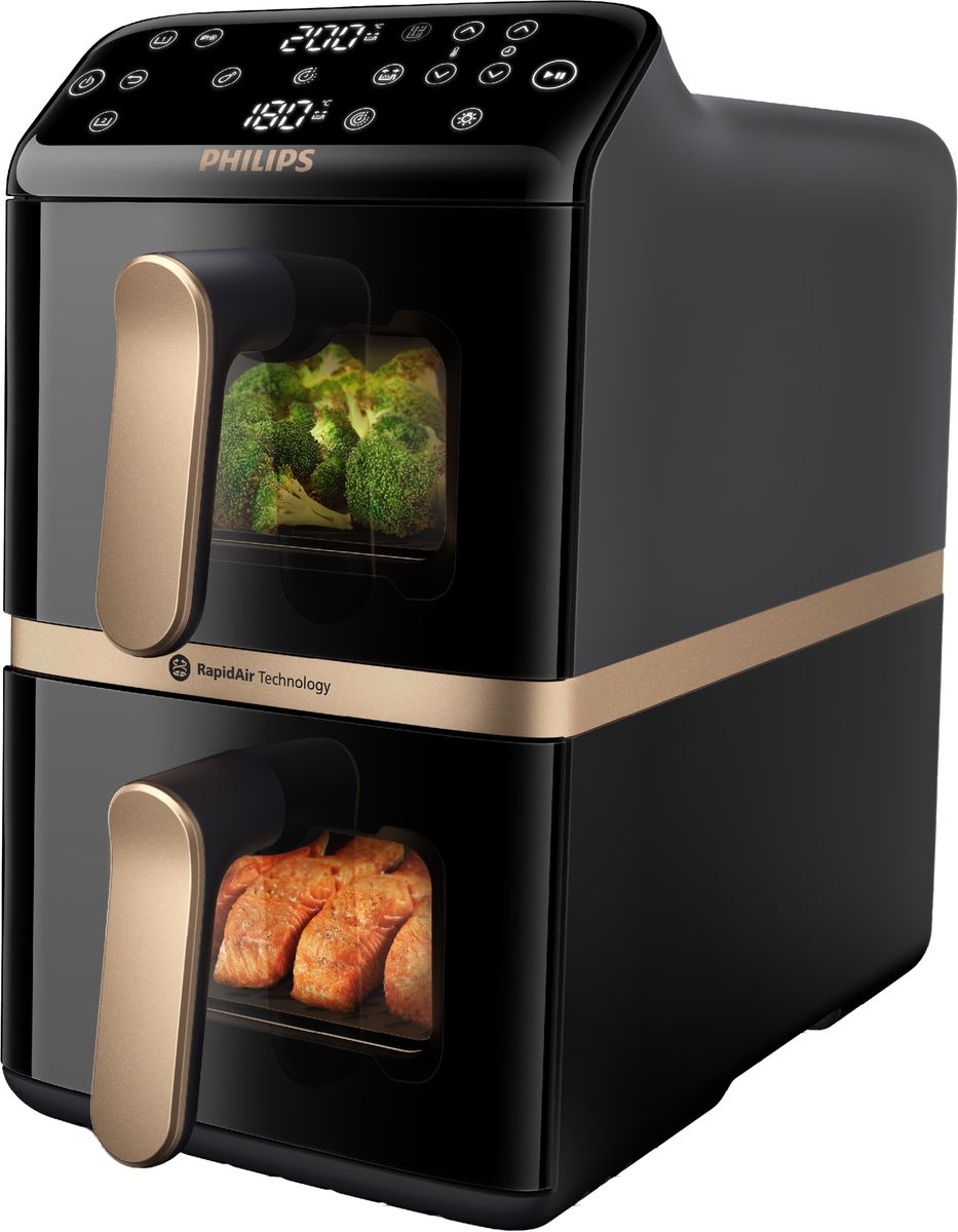 Philips 4000 Series Stacked Dual Basket NA462/70 - Hetelucht friteuse