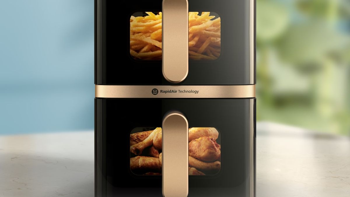 Philips 4000 Series Stacked Dual Basket NA462/70 - Hetelucht friteuse