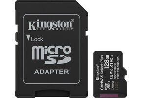 Kingston Canvas Select Plus Gen. 3 microSDXC 128GB met SD-adapter - Micro SD kaart