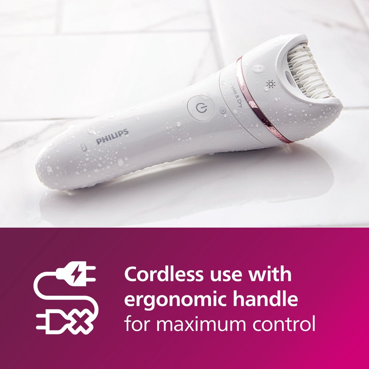Philips Series 8000 Wet & Dry BRE740/10 - Epilator