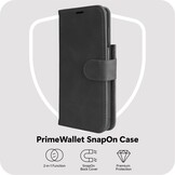 Just in Case PrimeWallet Case  Samsung Galaxy A57 PU leer Zwart - Telefoonhoesje