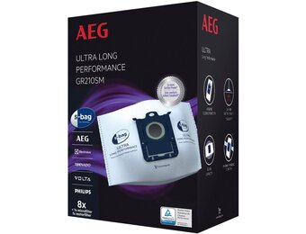 AEG GR210SM S-bag Ultra Long Performance (8 stuks) - Stofzuigerzakken