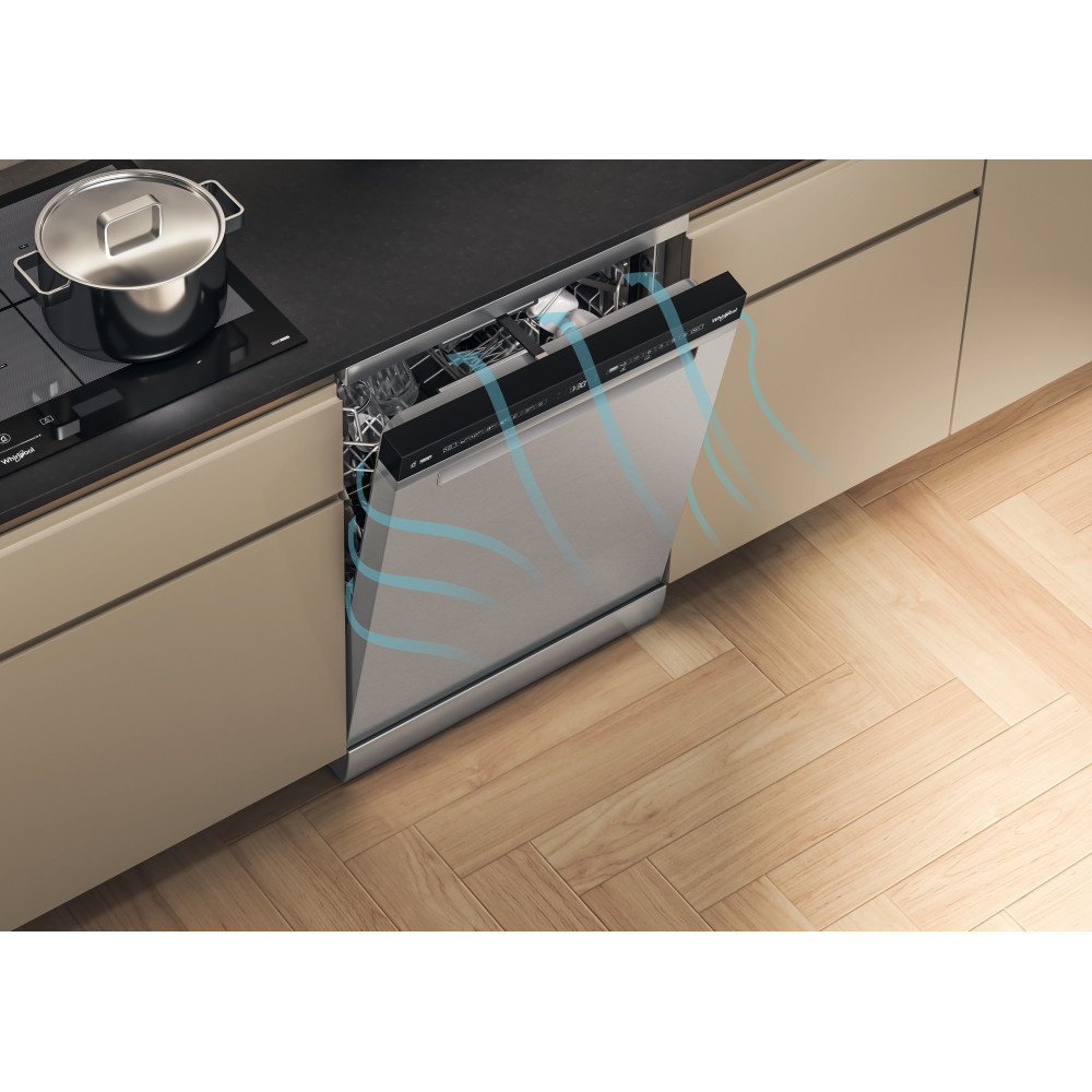 Whirlpool W7F HS51 X - Vrijstaande vaatwasser