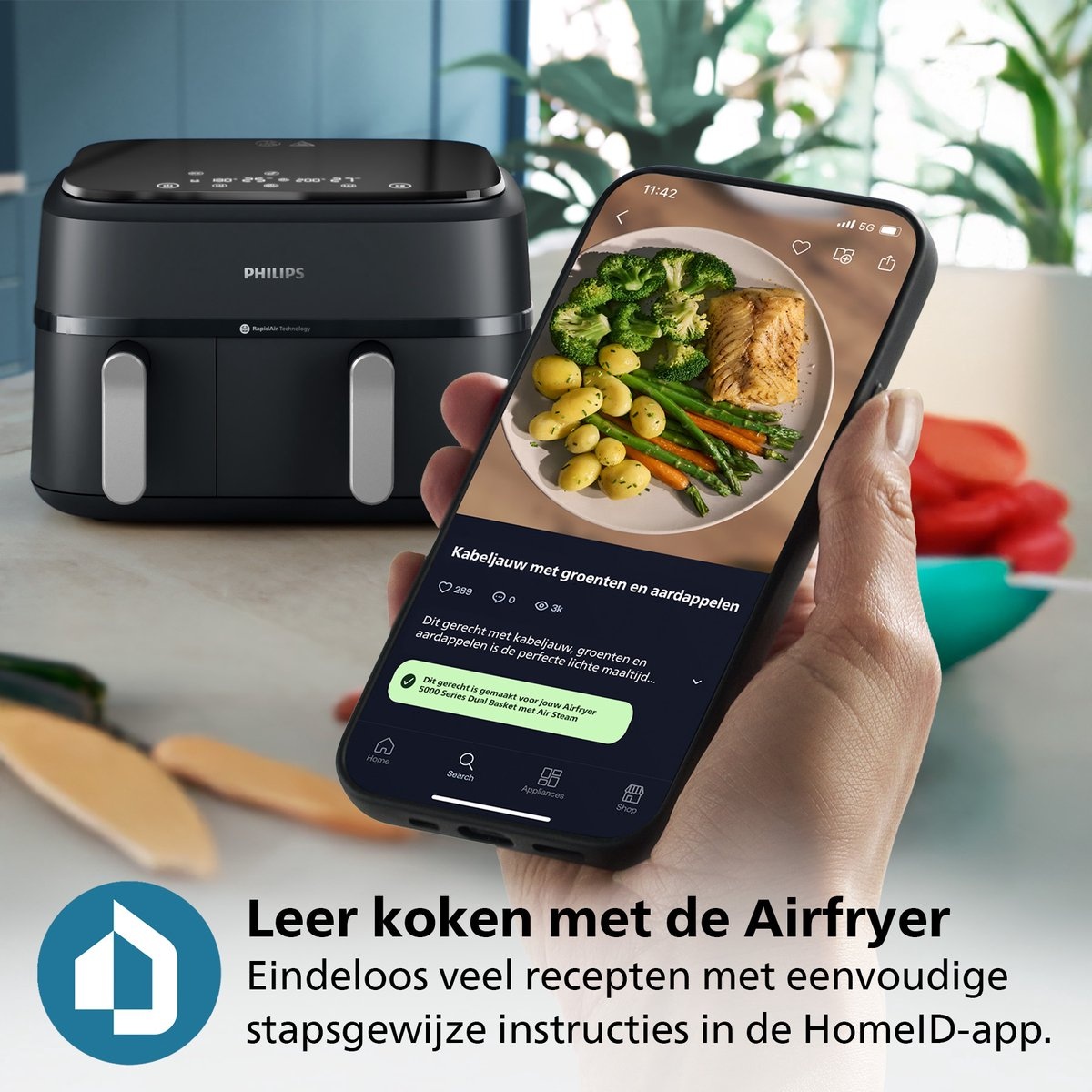 Philips 3000 Series Dual Basket NA351/00 - Airfryer