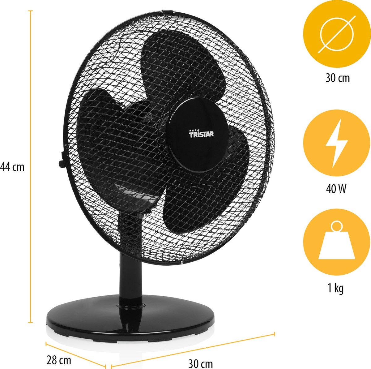 Tristar VE-5725 - Tafelventilator