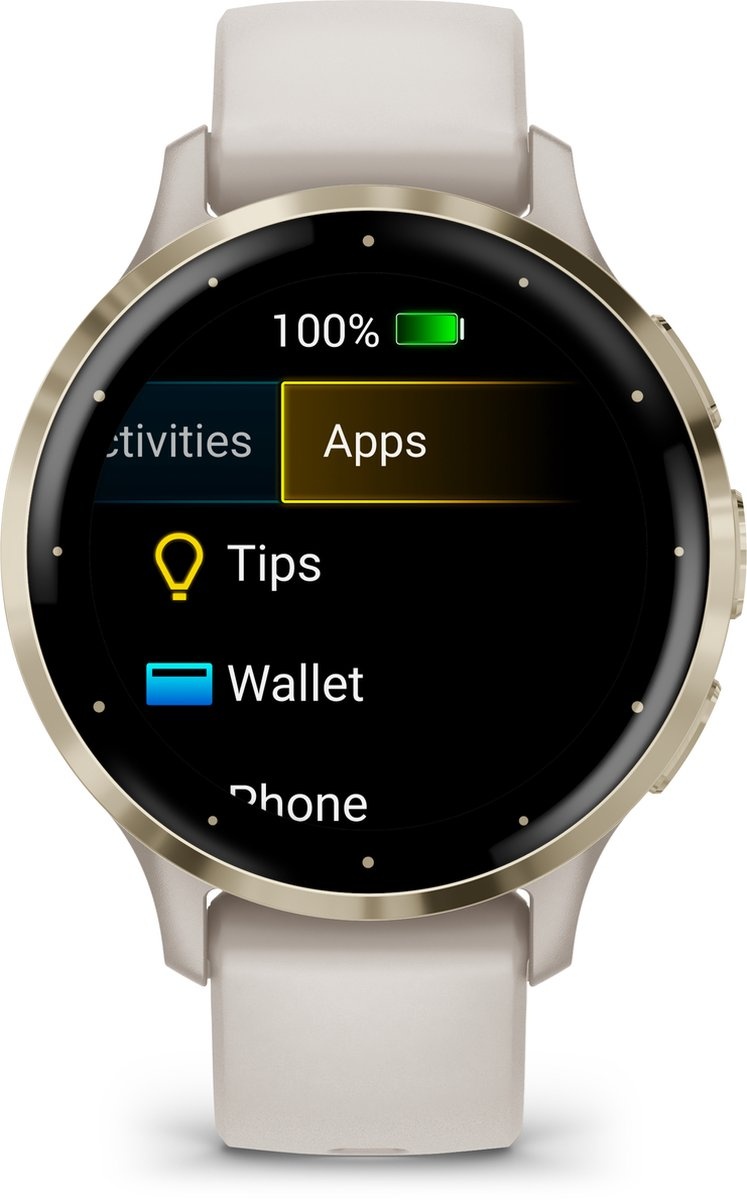 Garmin Venu 3S Goud/Wit - Smartwatch