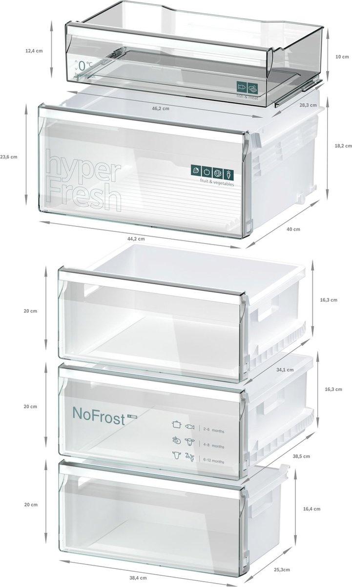 Siemens iQ300 KG36NXXBF - Koel-vriescombinatie