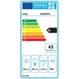 ETNA AB260RVS - Wandschouw afzuigkap