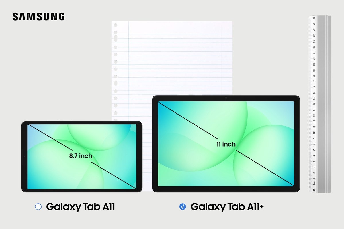 Samsung Galaxy Tab A11+ 6GB 128GB Enterprise Edition Grijs - Tablet