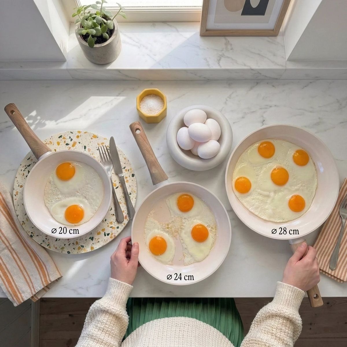 Cook & Pan Go Ivory Koekenpannenset 3-delig
