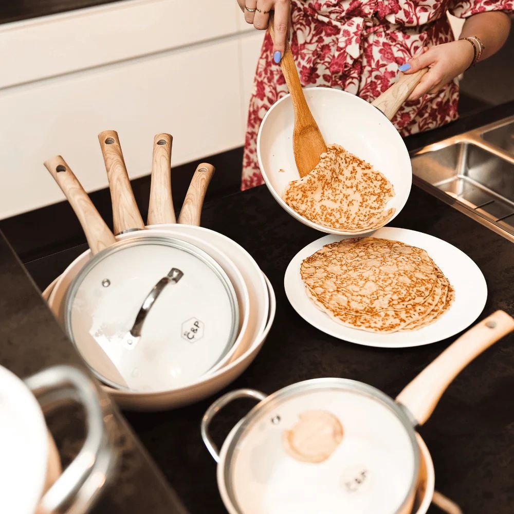 Cook & Pan Go Ivory Steelpan met deksel 18 cm