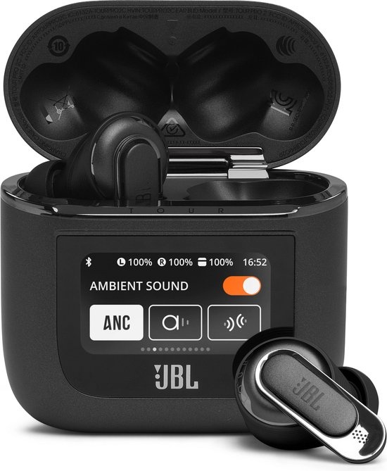 JBL Tour Pro 2 Zwart - Draadloze oordopjes