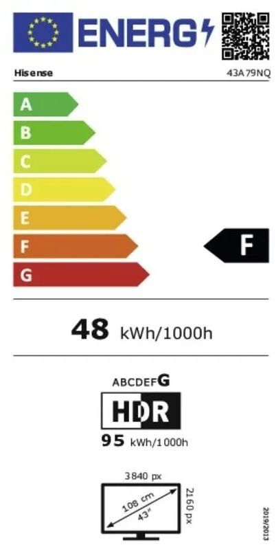 Hisense 43A79NQ - QLED TV