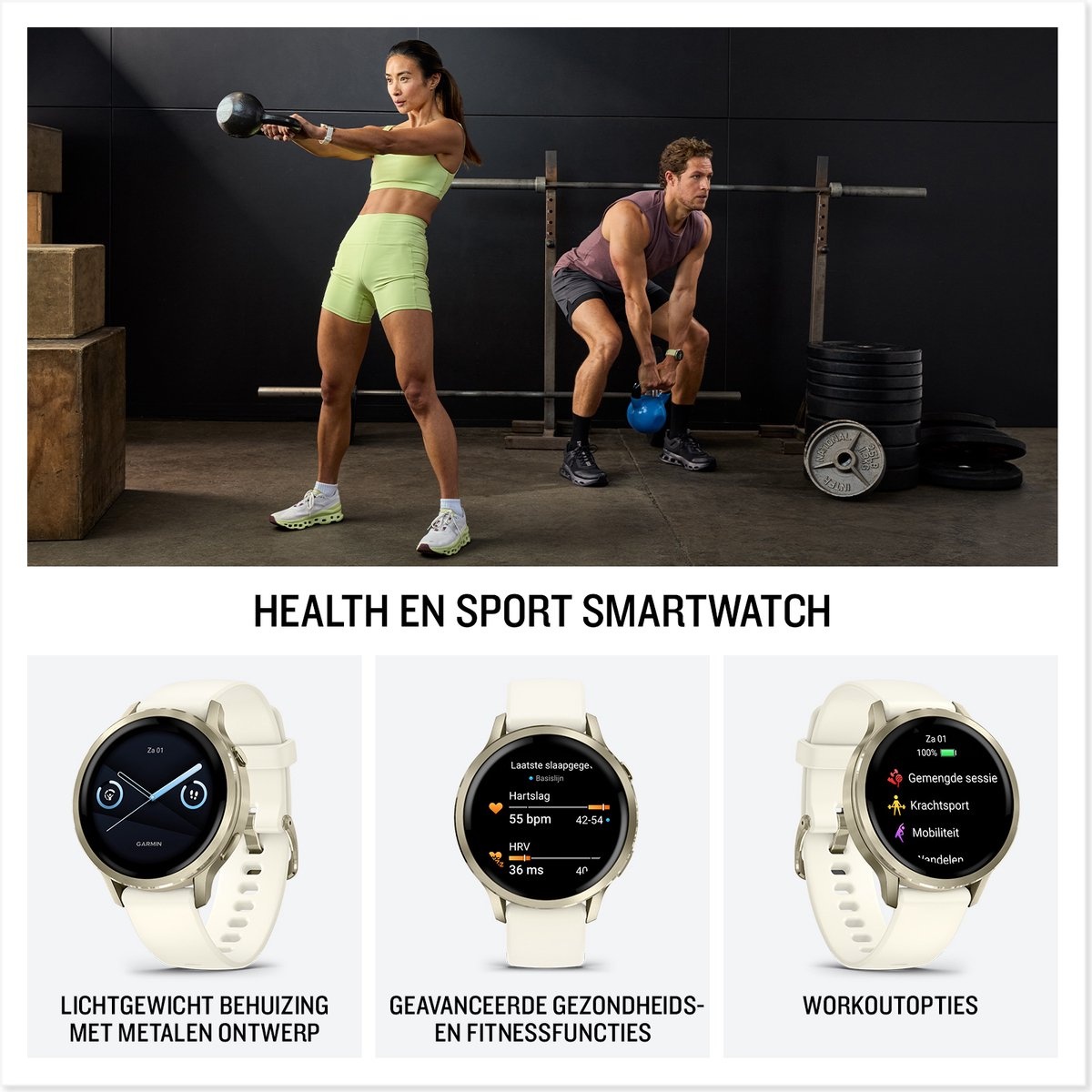 Garmin Venu 4 41mm Zwart - Smartwatch