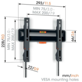 Vogel's TVM3205 Comfort Muurbeugel 19-50 inch - TV muurbeugel