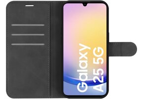 Just In Case Samsung Galaxy A25 Premium Wallet Folio Zwart - Telefoonhoesje