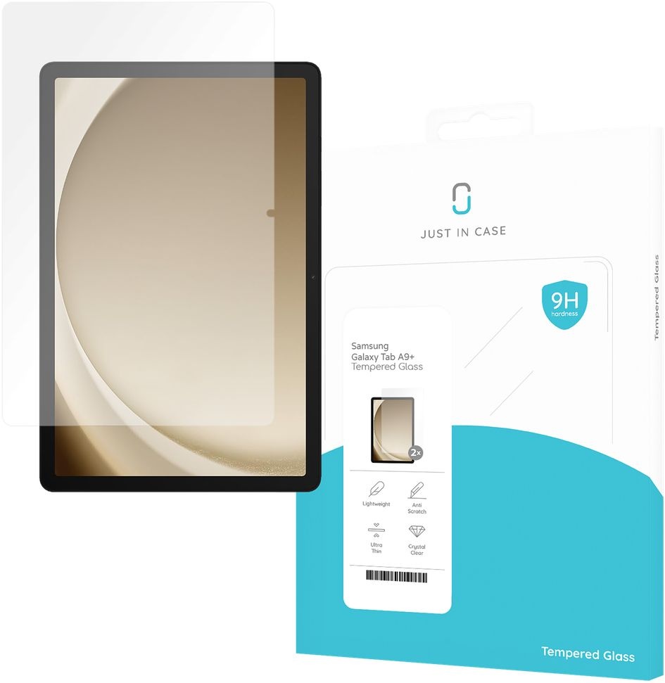 Just in Case Samsung Galaxy Tab A9+ Tempered Glass (2-pack) - Screenprotector