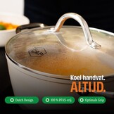 Cook & Pan Taupe of Mind Kookpan met deksel 22 cm