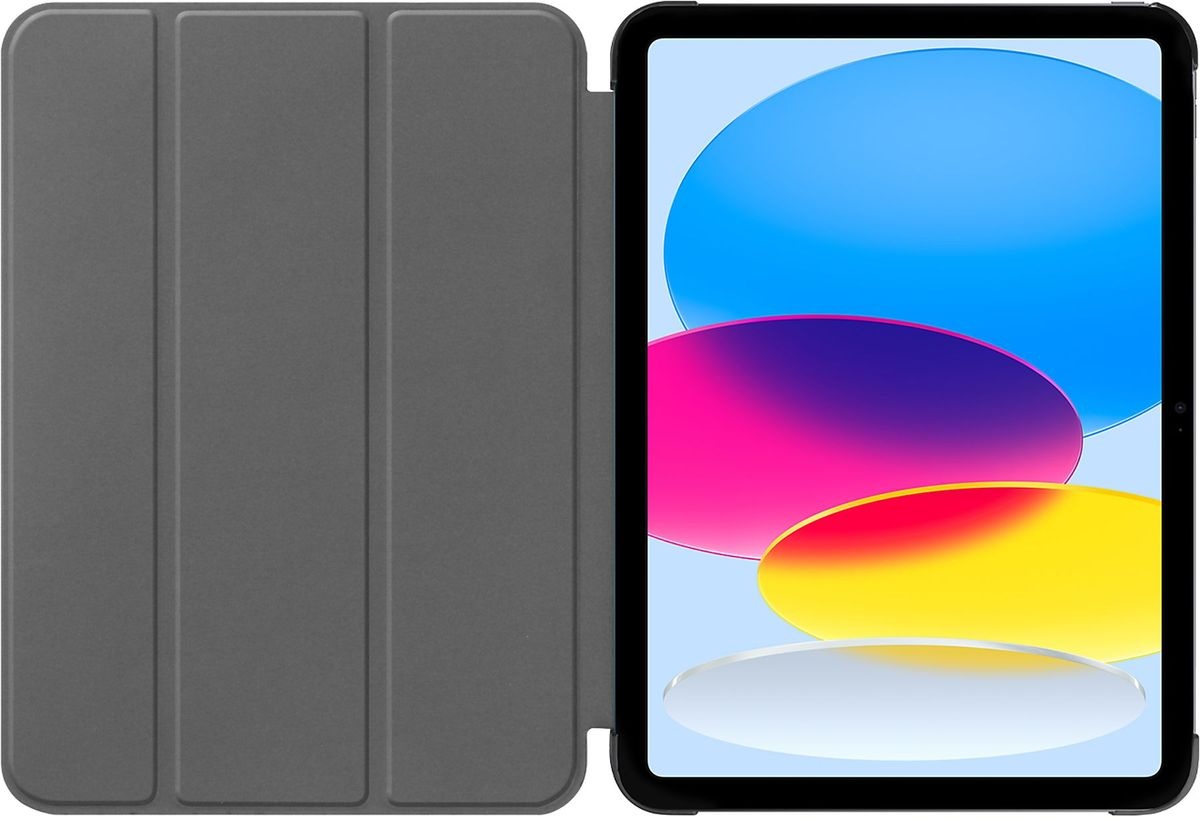 Just in Case iPad 2025 (11th Gen) / iPad 2022 (10th Gen) Smart Tri-Fold Case Zwart - Tablethoes