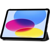 Just in Case iPad 2025 (11th Gen) / iPad 2022 (10th Gen) Smart Tri-Fold Case Zwart - Tablethoes