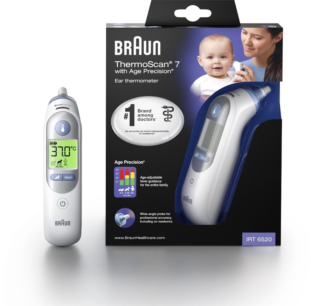 Braun IRT 6520 ThermoScan 7 - Lichaamsthermometer