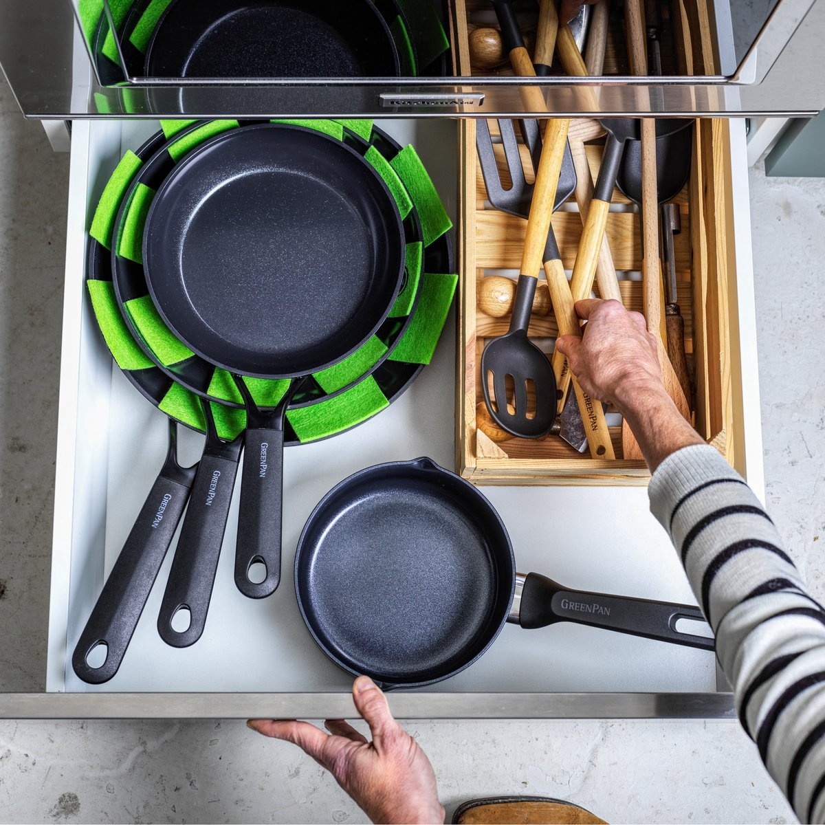 GreenPan Grillpan Smart Collection Black 28cm