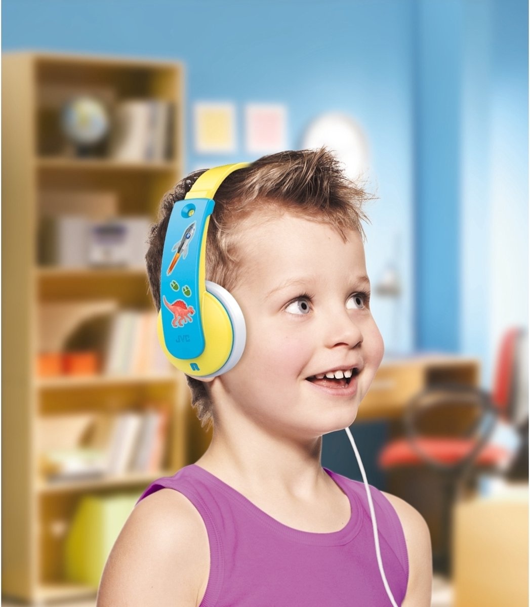 JVC HA-KD7-Y Geel - Kinder koptelefoon