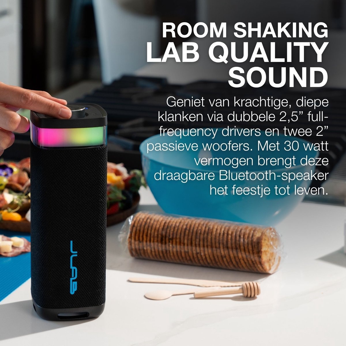 JLab JBuds Party Zwart - Draadloze speaker