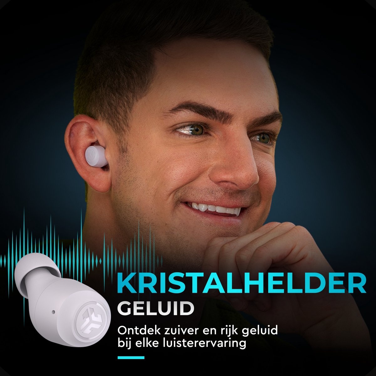 JLab Go Air Pop True Wireless Paars - Draadloze oordopjes