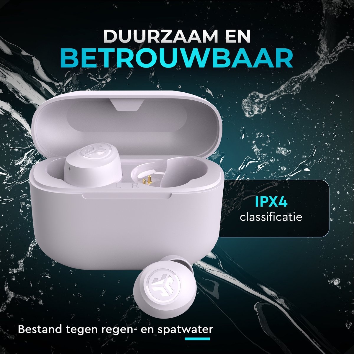JLab Go Air Pop True Wireless Paars - Draadloze oordopjes