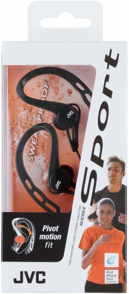 JVC HA-ECX20 Zwart - Sportoordopjes