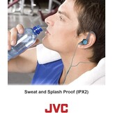 JVC HA-ECX20 Zwart - Sportoordopjes