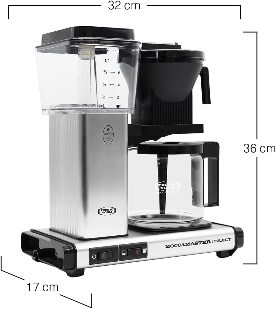 Moccamaster KBG Select (Brushed) - Koffiezetapparaat