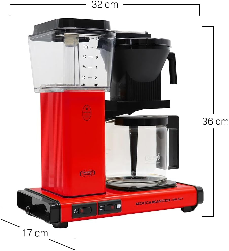Moccamaster KBG Select (Red) - Koffiezetapparaat