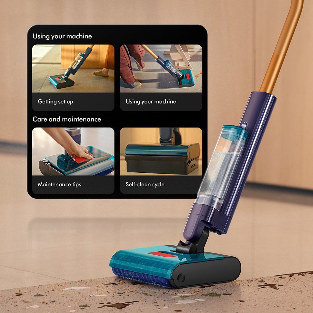 Dyson Clean+Wash Hygiene - Steelstofzuiger