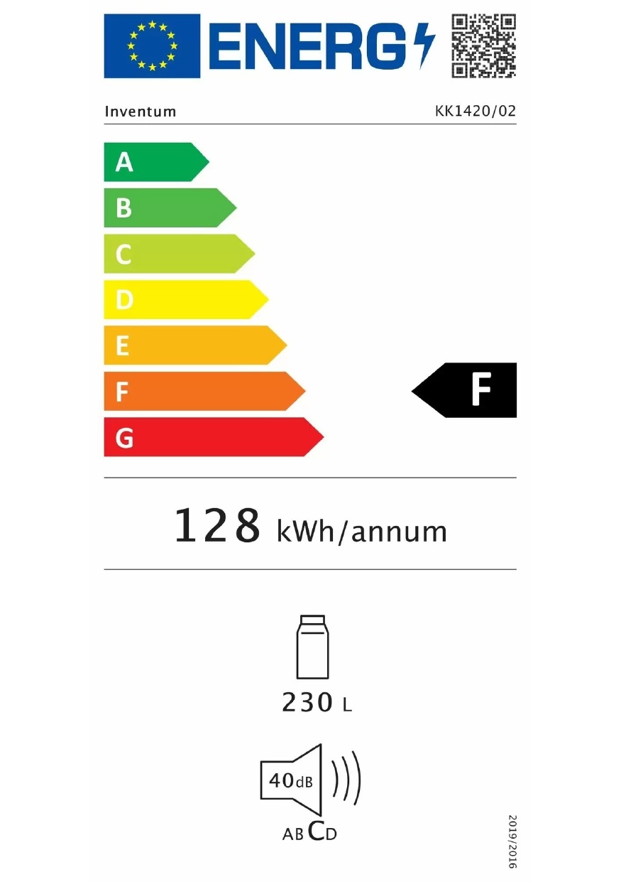 Inventum KK1420 - Vrijstaande koelkast