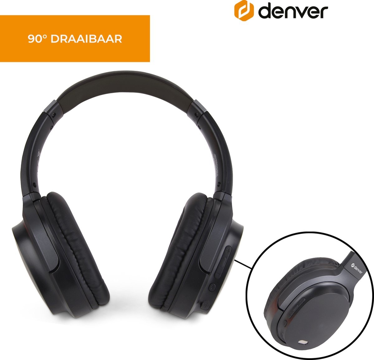Denver BTN-210B - Draadloze koptelefoon