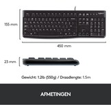 Logitech K120B Toetsenbord - Toetsenbord