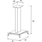 Sonorous SP600 Speakerstand - Speakerstandaard