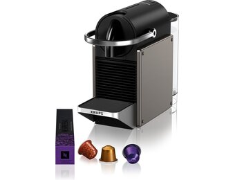 Krups Nespresso Pixie XN306T Titanium - Koffiemachine