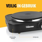 Tristar KP-6152 - Vrijstaande kookplaat